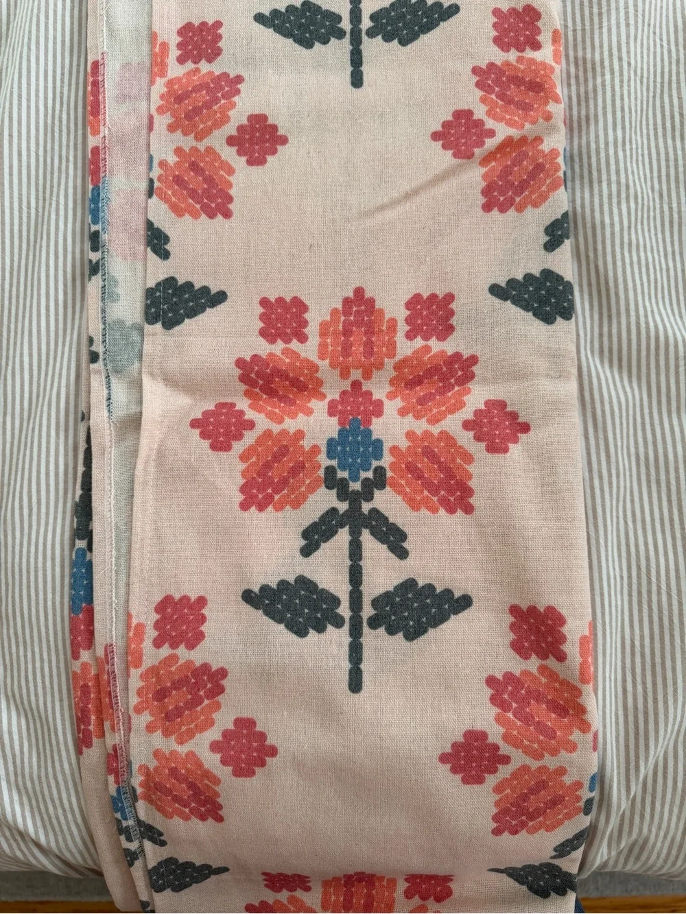 Floral Coral Window Curtains